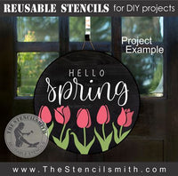 8017 - hello spring - The Stencilsmith