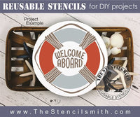 8865 Welcome aboard stencil - The Stencilsmith