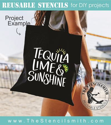 8868 tequila lime & sunshine stencil - The Stencilsmith