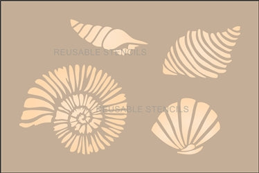 8871 seashells stencil - The Stencilsmith