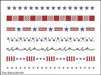 8875 patriotic borders stencil - The Stencilsmith