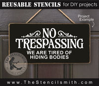 8878 No trespassing stencil - The Stencilsmith