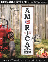 8880 - America my home stencil - The Stencilsmith
