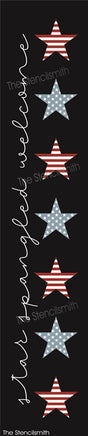 8882 star spangled welcome stencil - The Stencilsmith