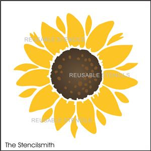 8886 Sunflower stencil - The Stencilsmith