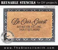 8899 Be Our Guest stencil - The Stencilsmith