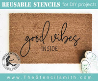 8910 good vibes inside stencil - The Stencilsmith