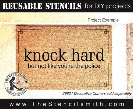 8911 Knock stencils - The Stencilsmith