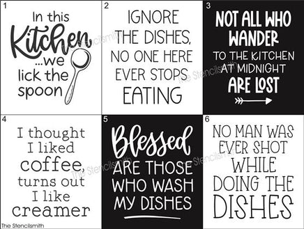 8948 Kitchen Phrase stencil - The Stencilsmith