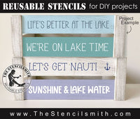 8954 Lake Phrase Collection stencil - The Stencilsmith