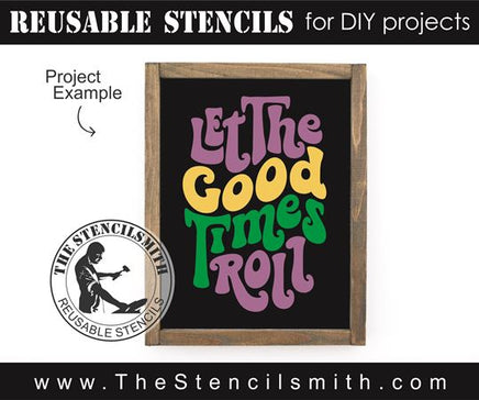 8959 Let the good times roll stencil - The Stencilsmith