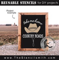 8977 Country Roads Stencil - The Stencilsmith