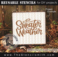 9018 sweater weather stencil - The Stencilsmith