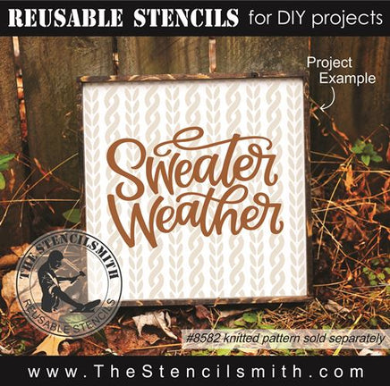 8582 - knitted pattern - The Stencilsmith