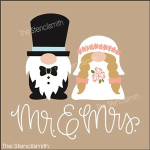 9021 Mr. & Mrs. gnome stencil - The Stencilsmith
