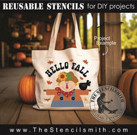 9037 Hello Fall Scarecrow Stencil - The Stencilsmith