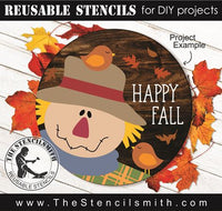 9040 - Happy Fall Scarecrow Stencil - The Stencilsmith