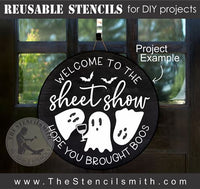 9045 Welcome to the sheet show stencil - The Stencilsmith