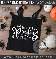 9046 talk spooky to me stencil - The Stencilsmith