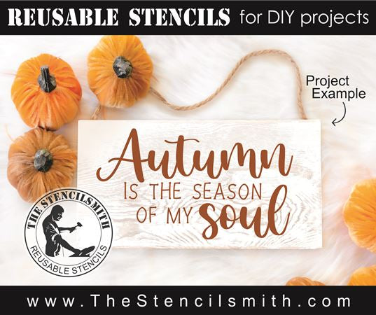 9051 Autumn is the season stencil - The Stencilsmith