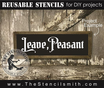 9065 Leave, Peasant stencil - The Stencilsmith