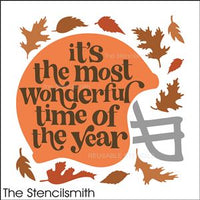 9109 it's the most wonderful time football stencil - The Stencilsmith