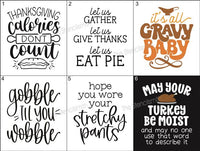 9127 Thanksgiving Phrase stencils - The Stencilsmith
