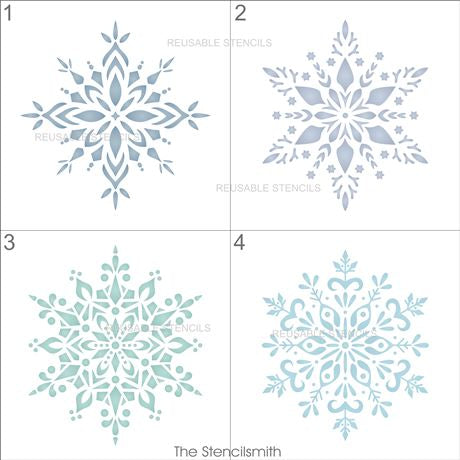 9132 mandala snowflake stencils