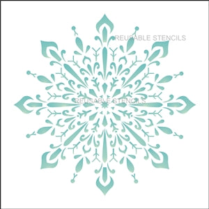 9181 Snowflake Mandala stencil - The Stencilsmith