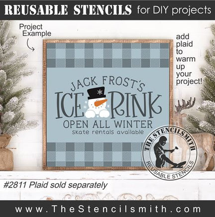 9183 Jack Frost's Ice Rink stencil - The Stencilsmith