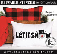 9199 Let it Snow stencil - The Stencilsmith
