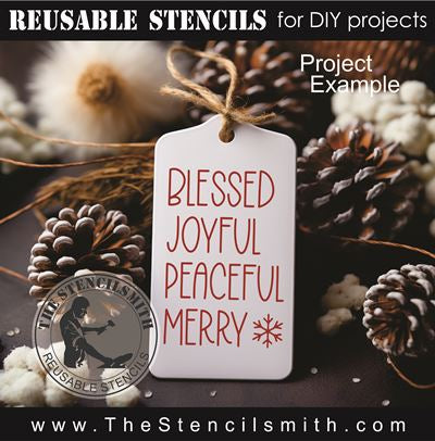 9207 Christmas mini stencils - The Stencilsmith