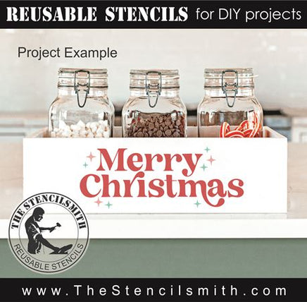 9218 merry christmas stencil - The Stencilsmith