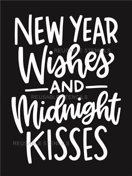 9233 New Year wishes stencil - The Stencilsmith