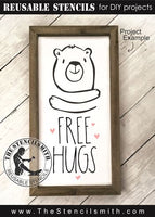 9247 free hugs stencil - The Stencilsmith