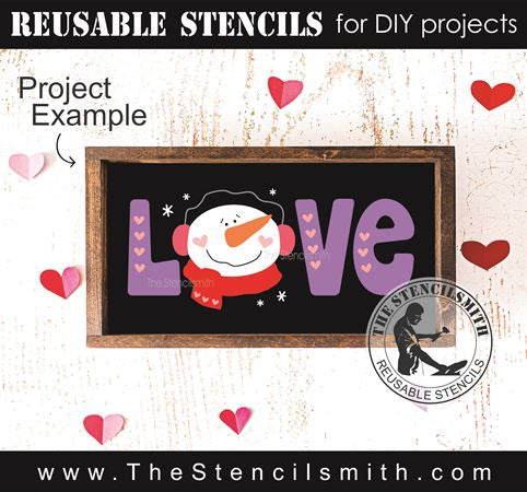 20 Pieces Valentine's Day Stencils, 3.5 x 4 Inch Love Heart Words Valentine  Stencils for Painting on Wood Reusable Holiday Template Stencils for Wood