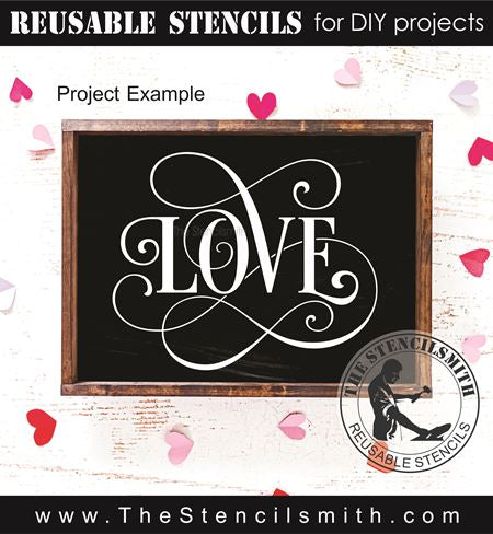 9266 LOVE stencil - The Stencilsmith