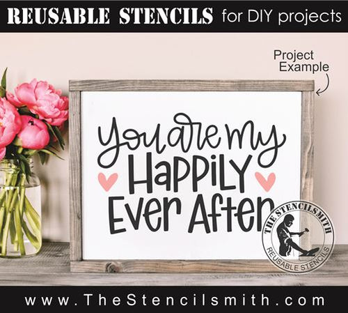 9268 you are my happily ever stencil - The Stencilsmith