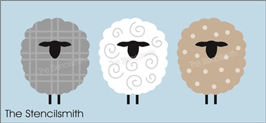 9301 decorative sheep stencil - The Stencilsmith