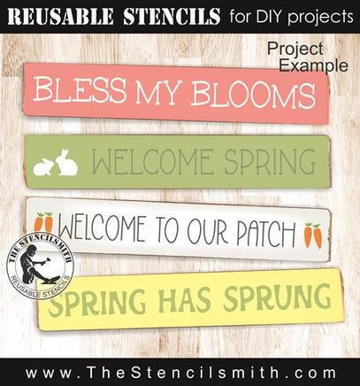9328 Spring Phrase Collection stencil - The Stencilsmith