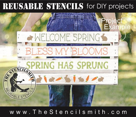 9328 Spring Phrase Collection stencil - The Stencilsmith