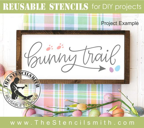 9349 bunny trail stencil - The Stencilsmith