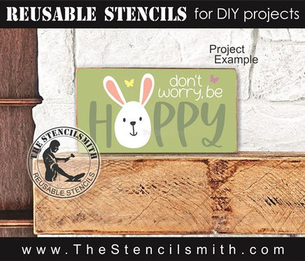 9352 don't worry be hoppy stencil - The Stencilsmith