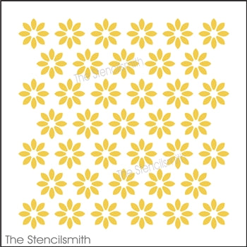 9356 Flower Pattern Stencil - The Stencilsmith