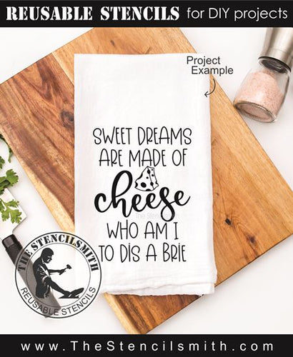 9381 sweet dreams of made of cheese - The Stencilsmith