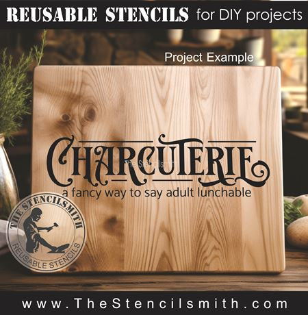 9382 Charcuterie a fancy way stencil - The Stencilsmith