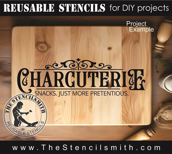 9389 Charcuterie snacks just more stencil - The Stencilsmith
