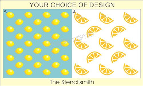 9492 Lemons Pattern Stencils - The Stencilsmith