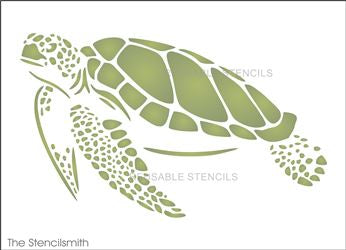 1614 Sea Turtle Stencil - The Stencilsmith