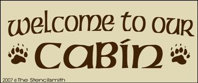 Welcome to our Cabin - The Stencilsmith